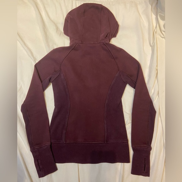 Lululemon Athletica Burgundy Scuba Full-Zip Hoodie - Picture 5 of 9